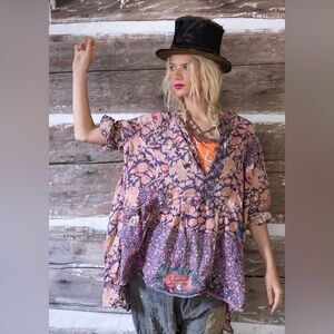 Magnolia Pearl Printed Prairie Top Stone Rose
